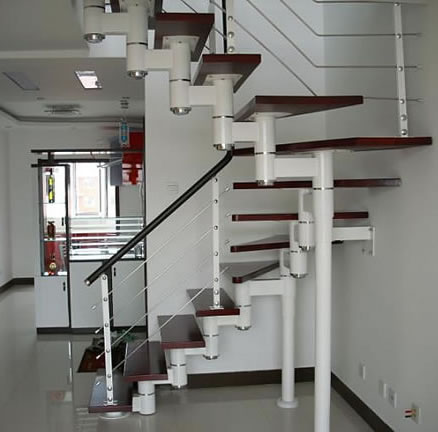 室內(nèi)脊索鋼木樓梯-015